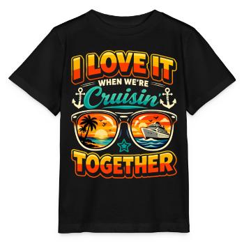 Cruise Cruise Ship Cruise Holidays - Stanley/Stella MINI CREATOR Kids’ T-Shirt - black - Front - Mikhail (115cm)