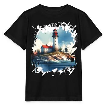 phare - T-shirt bio MINI CREATOR Stanley/Stella Enfant - noir - Devant - Mikhail (115cm)