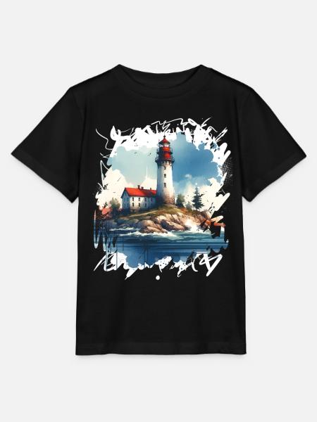 Leuchtturm - Stanley/Stella Kinder T-Shirt MINI CREATOR  - Schwarz