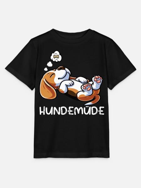 Hundemüde Beagle Beaglebesitzer Beaglehalter - Stanley/Stella Kinder T-Shirt MINI CREATOR  - Schwarz