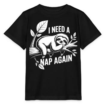Ich brauch nen Nap - Stanley/Stella Kinder T-Shirt MINI CREATOR  - Schwarz - Vorne - Mikhail (115cm)