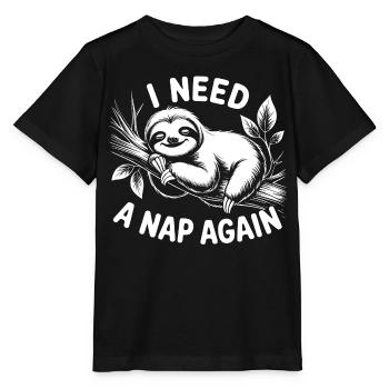 Ich brauch nen Nap - Stanley/Stella Kinder T-Shirt MINI CREATOR  - Schwarz - Vorne - Mikhail (115cm)