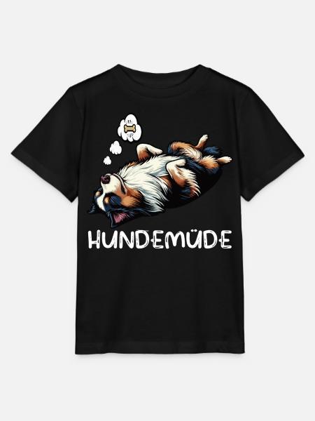 Hundemüde Australian Shepherd Aussie Aussiehalter - Stanley/Stella Kinder T-Shirt MINI CREATOR - Schwarz