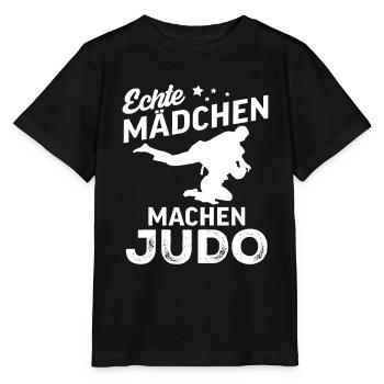 echte maedchen machen judo  - Stanley/Stella Kinder T-Shirt MINI CREATOR  - Schwarz - Vorne - Mikhail (115cm)
