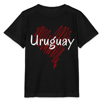 J’aime l’Uruguay, c’est l’Uruguay - T-shirt bio MINI CREATOR Stanley/Stella Enfant - noir - Devant - Mikhail (115cm)