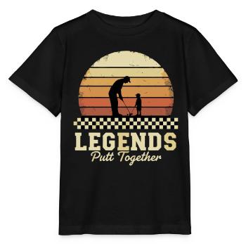 Golf Legenden Putter Vater - Stanley/Stella Kinder T-Shirt MINI CREATOR  - Schwarz - Vorne - Mikhail (115cm)