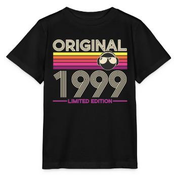 Originalausgabe von 1999 Vintage - Stanley/Stella Kinder T-Shirt MINI CREATOR  - Schwarz - Vorne - Mikhail (115cm)