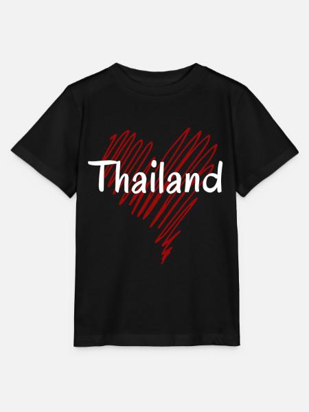 Ich liebe Thailand, Herz Thailand - Stanley/Stella Kinder T-Shirt MINI CREATOR  - Schwarz