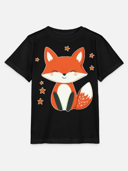 Fuchs und Sterne - Stanley/Stella Kinder T-Shirt MINI CREATOR - Schwarz