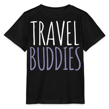 Travelling companion - Stanley/Stella MINI CREATOR Kids’ T-Shirt - black - Front - Mikhail (115cm)
