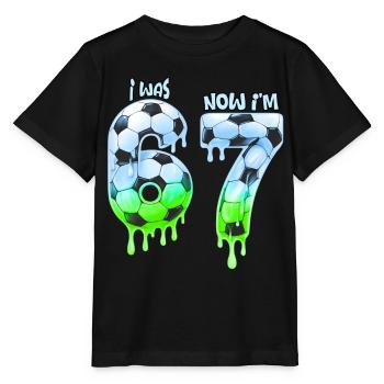 7. Geburtstag Fußball, Shirt, IM-Shirt, Jahre, T-Shir - Stanley/Stella Kinder T-Shirt MINI CREATOR  - Schwarz - Vorne - Mikhail (115cm)