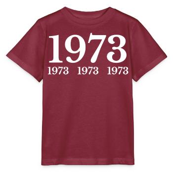 1973 - Stanley/Stella MINI CREATOR Kids’ T-Shirt - burgundy - Front - Kain (125cm)