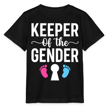 Keeper of the Gender Footprints Design - Stanley/Stella MINI CREATOR Kids’ T-Shirt - black - Front - Mikhail (115cm)