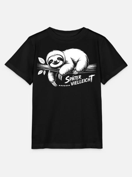 Lazy Mood Faultier - Stanley/Stella Kinder T-Shirt MINI CREATOR - Schwarz