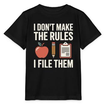 Schulsekretariat Schule Büro Organisation Team - Stanley/Stella Kinder T-Shirt MINI CREATOR  - Schwarz - Vorne - Mikhail (115cm)