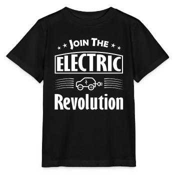 Join The Electric Revolution - Stanley/Stella MINI CREATOR Kids’ T-Shirt - black - Front - Mikhail (115cm)