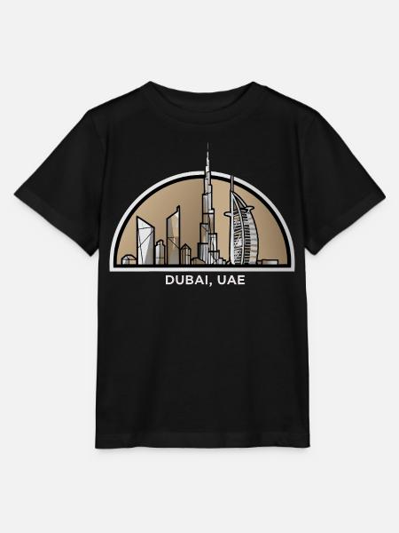 Dubai Skyline Burj Khalifa Wüstenmetropole - Stanley/Stella Kinder T-Shirt MINI CREATOR  - Schwarz
