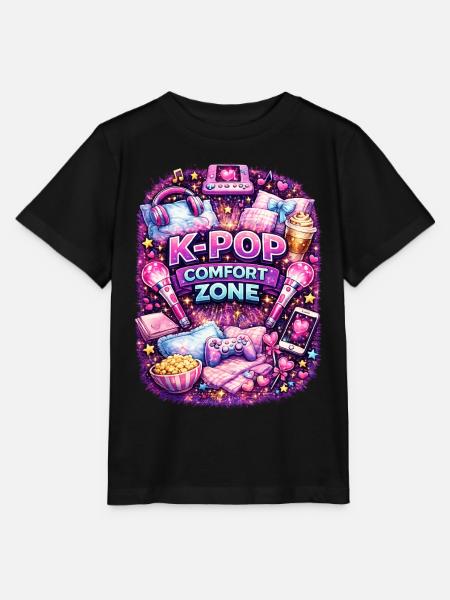 K Pop Comfort Zone - Stanley/Stella Kinder T-Shirt MINI CREATOR - Schwarz