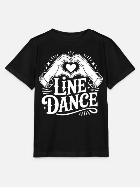 Line Dance Liebe - Stanley/Stella Kinder T-Shirt MINI CREATOR  - Schwarz