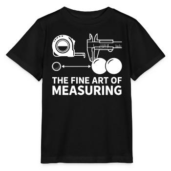L’art de mesurer la pétanque de boule - T-shirt bio MINI CREATOR Stanley/Stella Enfant - noir - Devant - Mikhail (115cm)