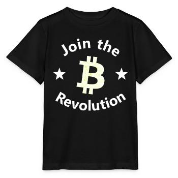 Cercle de la révolte Bitcoin - T-shirt bio MINI CREATOR Stanley/Stella Enfant - noir - Devant - Mikhail (115cm)