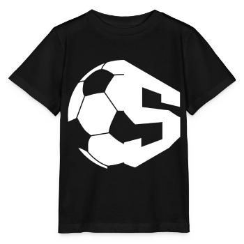 NR. 5 FUßBALLER NUMMER 5 FUßBALL 5. GEBURTSTAG - Stanley/Stella Kinder T-Shirt MINI CREATOR  - Schwarz - Vorne - Mikhail (115cm)