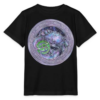 Zodiac Sign Sternzeichen Krebs Cancer Geschenk - Stanley/Stella Kinder T-Shirt MINI CREATOR  - Schwarz - Vorne - Mikhail (115cm)