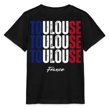 Toulouse France, I love Toulouse - Stanley/Stella MINI CREATOR Kids’ T-Shirt - black - Front - Mikhail (115cm)