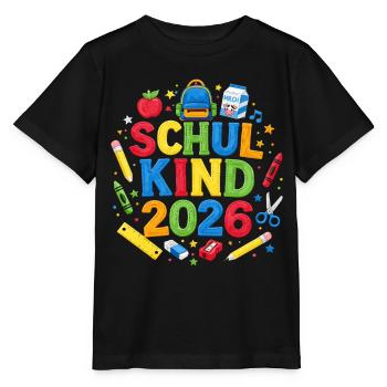 School enrollment 2026 first graders 1st grade school child - Stanley/Stella MINI CREATOR Kids’ T-Shirt - black - Front - Mikhail (115cm)