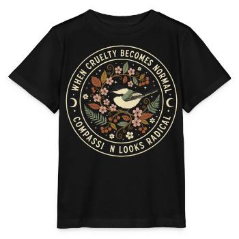 Moral Compass: Commitment to Cruelty - Stanley/Stella MINI CREATOR Kids’ T-Shirt - black - Front - Mikhail (115cm)