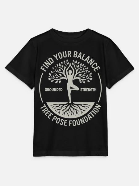 Yoga Find Your Balance Achtsamkeit - Stanley/Stella Kinder T-Shirt MINI CREATOR  - Schwarz