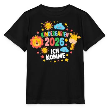 Kindergarten 2026 Ich Komme - Stanley/Stella Kinder T-Shirt MINI CREATOR  - Schwarz - Vorne - Mikhail (115cm)