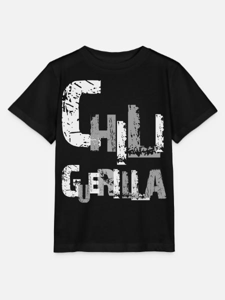 Chili Grunge Typography, Chiliguerilla - Stanley/Stella Kinder T-Shirt MINI CREATOR  - Schwarz