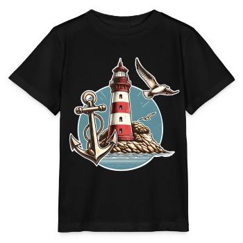 phare - T-shirt bio MINI CREATOR Stanley/Stella Enfant - noir - Devant - Mikhail (115cm)