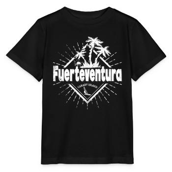 Fuerteventura Canary Islands Retro Souvenir - Stanley/Stella MINI CREATOR Kids’ T-Shirt - black - Front - Mikhail (115cm)