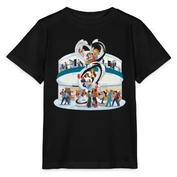 Herzensgemeinschaft Skulptur - Stanley/Stella Kinder T-Shirt MINI CREATOR  - Schwarz - Vorne - Mikhail (115cm)
