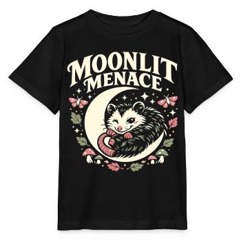 Menace au clair de lune - T-shirt bio MINI CREATOR Stanley/Stella Enfant - noir - Devant - Mikhail (115cm)