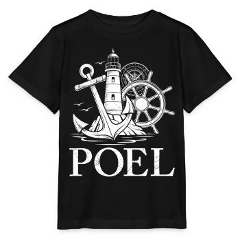 Poel Souvenier INSEL POEL OSTSEE Retro Lustiges - Stanley/Stella Kinder T-Shirt MINI CREATOR  - Schwarz - Vorne - Mikhail (115cm)