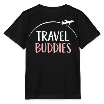 Travel companions - Stanley/Stella MINI CREATOR Kids’ T-Shirt - black - Front - Mikhail (115cm)