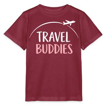 Compagnons de voyage - T-shirt bio MINI CREATOR Stanley/Stella Enfant - bordeaux - Devant - Kain (125cm)