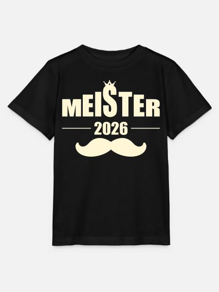 Abschluss 2026 Meisterprüfungen - Schnurrbart - Stanley/Stella Kinder T-Shirt MINI CREATOR - Schwarz