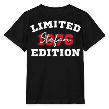 Birthday T-Shirt Stefan 50 Years - Stanley/Stella MINI CREATOR Kids’ T-Shirt - black - Front - Mikhail (115cm)