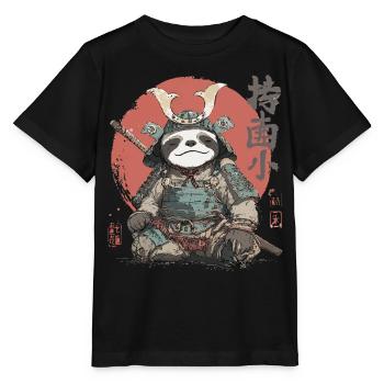 Armure samouraï paresseuse - T-shirt bio MINI CREATOR Stanley/Stella Enfant - noir - Devant - Mikhail (115cm)