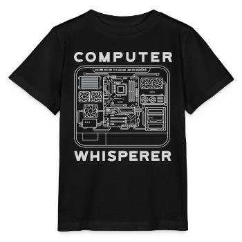 Ordinateur Whisperer Matériel de carte mère PC - T-shirt bio MINI CREATOR Stanley/Stella Enfant - noir - Devant - Mikhail (115cm)