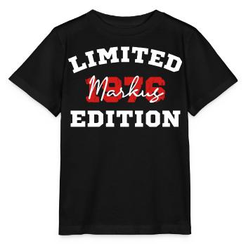 Édition limitée du t-shirt d’anniversaire Markus 1976 - T-shirt bio MINI CREATOR Stanley/Stella Enfant - noir - Devant - Mikhail (115cm)