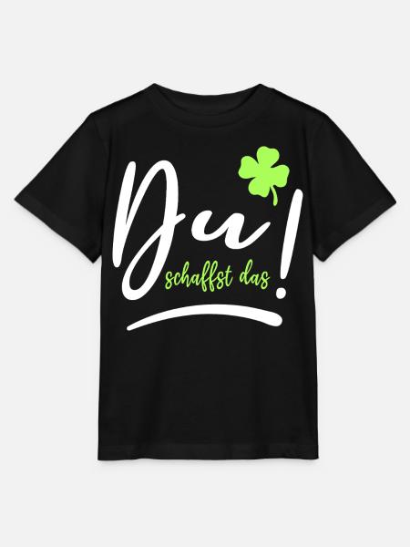 Du schaffst das! Glücksbringer Glück Mutmacher - Stanley/Stella Kinder T-Shirt MINI CREATOR - Schwarz