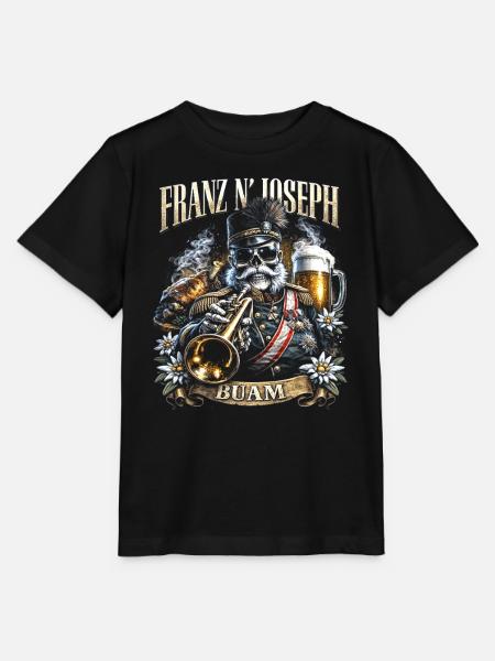 Franz Joseph Buam Franz N' Joseph - Stanley/Stella Kinder T-Shirt MINI CREATOR - Schwarz