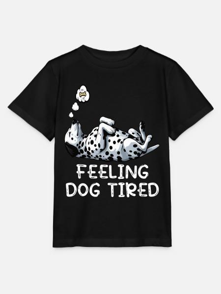 Feeling Dog Tired Dalmatiner Dalmatinerbesitzer - Stanley/Stella Kinder T-Shirt MINI CREATOR - Schwarz
