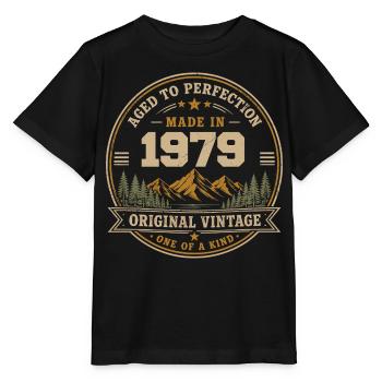 1979 Retro 1979 Vintage 1979 Geschenk 1979 - Stanley/Stella Kinder T-Shirt MINI CREATOR  - Schwarz - Vorne - Mikhail (115cm)