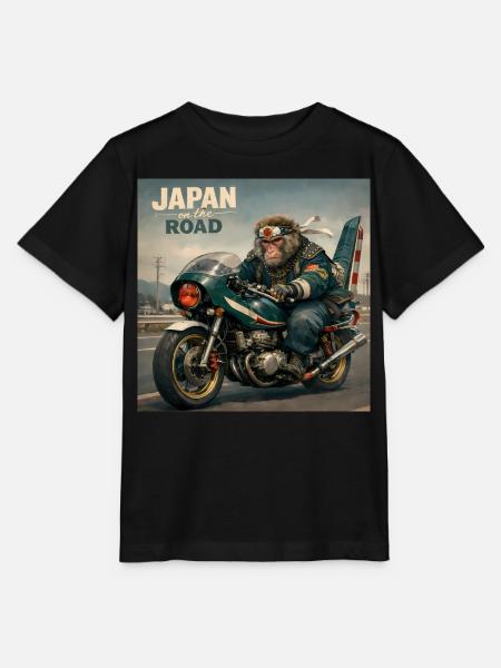 Japanischer Bosozoku-Affenbiker - Stanley/Stella Kinder T-Shirt MINI CREATOR  - Schwarz